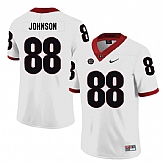 Georgia Bulldogs 88 Toby Johnson White Nike College Football Jersey Dzhi,baseball caps,new era cap wholesale,wholesale hats